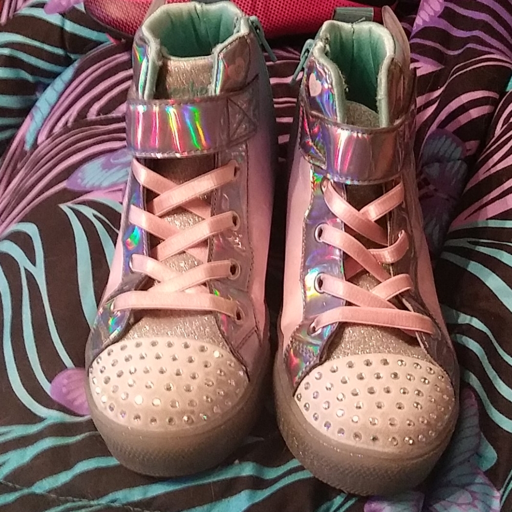 Skechers Twinkle Toes Hightop Girl's Size 3